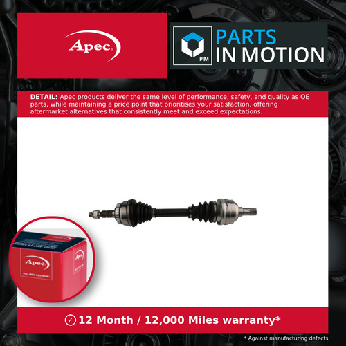 Drive shaft fits - fits, vauxhall