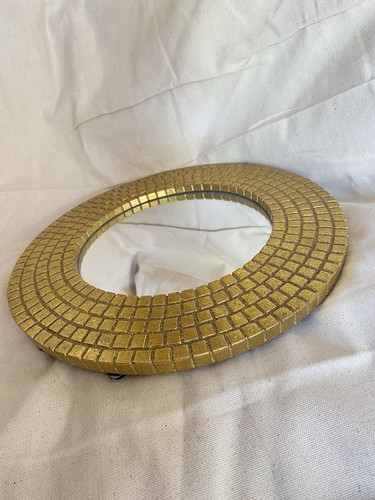 Vintage bhs gold mosaic mirror - vintage,