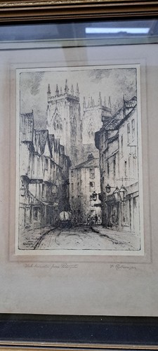 Original antique etching - original,