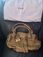 Chloe Paddington Brown Leather Bag with Padlock And Key