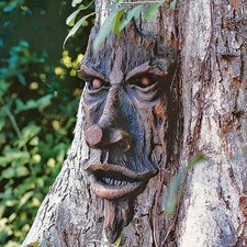(Tree Face W43)Tree Sculpture