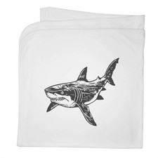 'Sketchy Shark' Cotton Baby