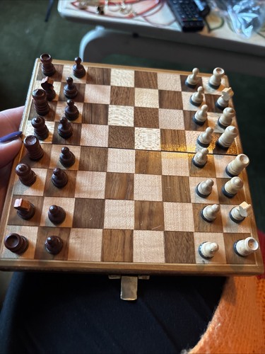 Vintage 1970s magnetic chess - vintage,