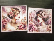 Set of  2  x ELEGANT FLAPPER