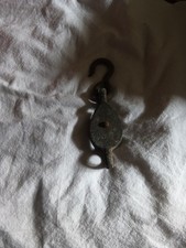 Vintage Metal Pulley With Hook