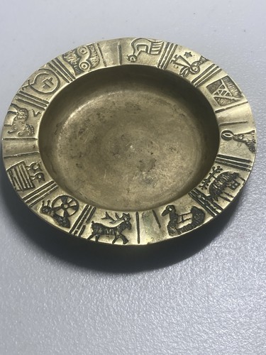 Vintage solid brass - solid, zodiac