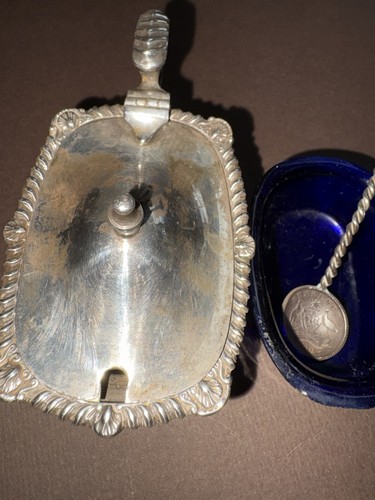 Antique silver plated - antique, mustard