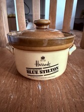 Vintage Harrods Silton Cheese Ceramic Pot with Lid