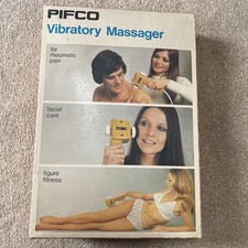 PIFCO Vibratory Electric Massager 1970’s Vintage Boxed Complete Working 