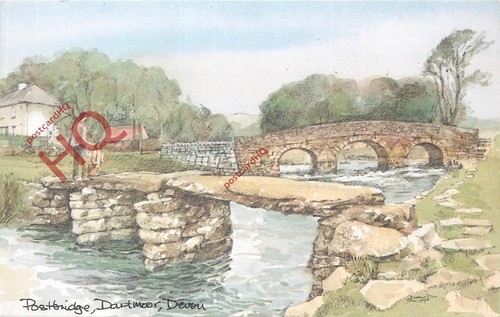 Picture postcard postbridge - picture, postcard:-postbridge