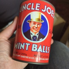 Uncle Joe's Mint Balls Empty Tin
