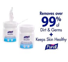 Purell Antimicrobial Wipes Canister - 270 Wipes - Flip Resealable Top