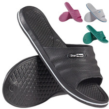 Ladies Girls Boys Flip Flops Sliders Summer Beach Sandals Pool Shower Shoes