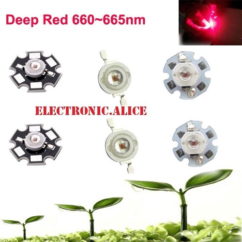 2pcs 100pcs deep red - 3w,