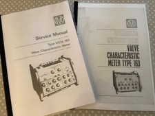 AVO Valve Characteristics Meter Type 163 Working Instructions & Service Manuals 