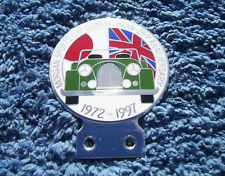 VINTAGE 1997 MORGAN SPORTS CAR CLUB OF JAPAN BADGE ~ORIG 25TH ANNIVERSARY EMBLEM