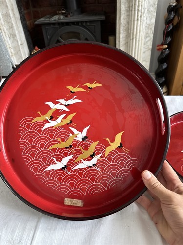 Vintage toyo lacquer - ware, red