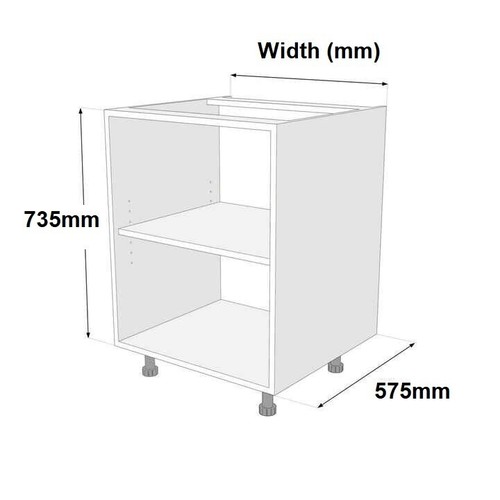 Flat pack white kitchen - white,