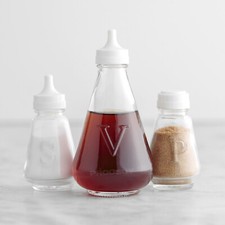 3 Piece Glass Condiment Set