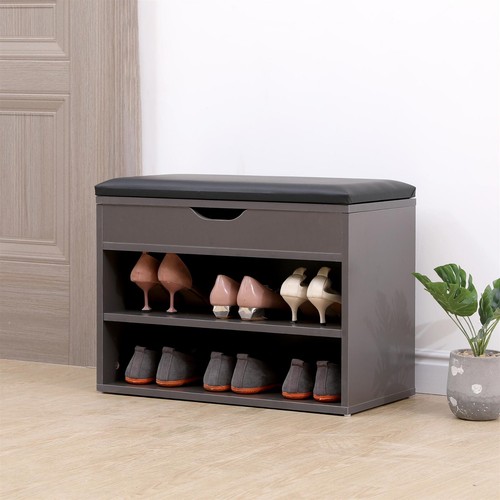 Shoe bench hallway wooden rack - hallway,