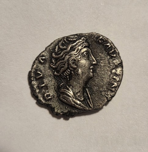 Faustina denarius pietas - faustina, i