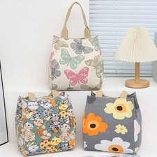 Handbag Floral Print Lunch Bag Thermal Portable Ice Pack  Women