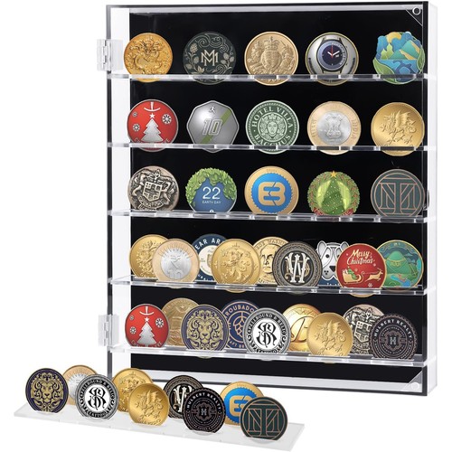 Challenge coin display case - coin,
