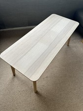 IKEA LISABO Coffee table, ash veneer, 118x50 cm