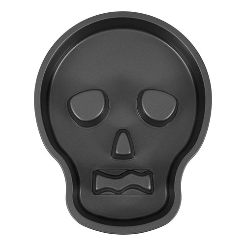 Halloween skull cake tin - halloween,