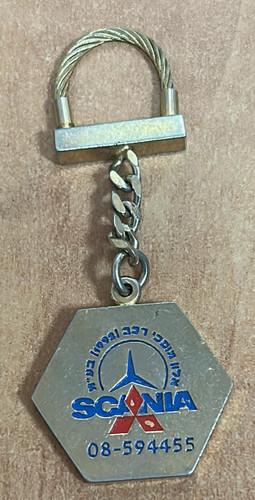 Vintage scania keychain israel - scania,