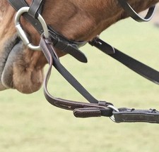 Gallop Leather Flexi Reins -