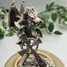 Vintage Pewter Dragon with