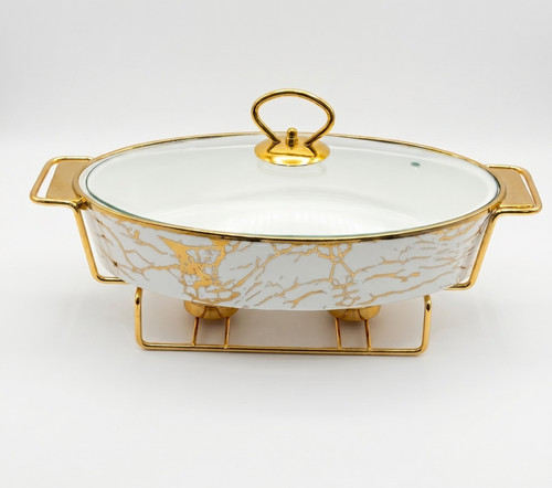 Ceramic chafing dish - ceramic, food