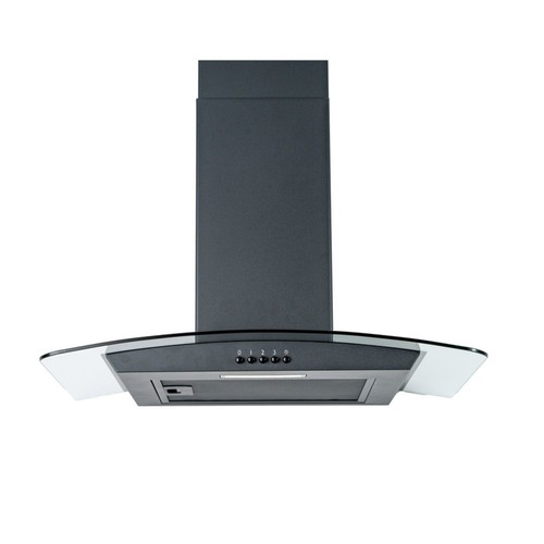 Cda 60cm curved - glass, chimney