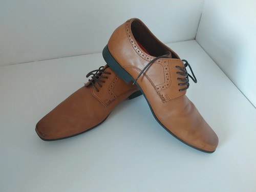 Mens brown tan - leather, derby