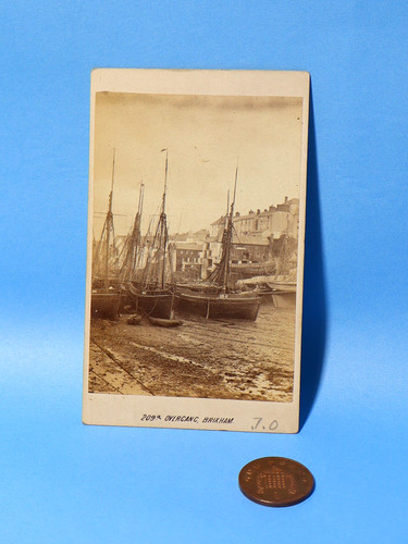 Antique sepia cdv overgang - cdv,