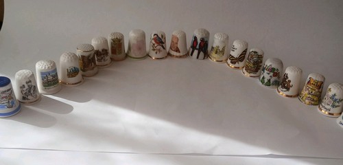 Bone china thimbles - 19,