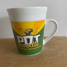 Retro Pot Noodle Mug Large Chicken & Mushroom Flavour Green 12cm - 500ml