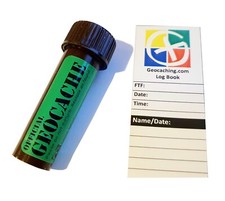 Micro Tube Vial Geocache Green