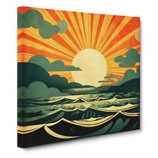 Art deco sunset - sunset,
