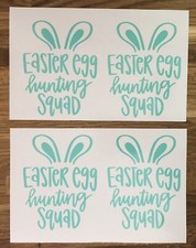 Easter Egg Hunting Squad Vinyl Decal Easter Stickers For Buckets, boxes, Glass