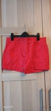 Bright Red Shorts,  F And F By Tesco, Size 10, New With No Labels