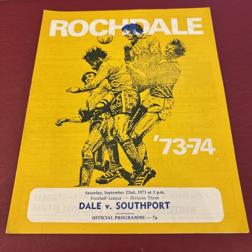 Rochdale southport 1973 - southport, 1973/74