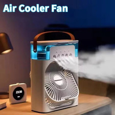 3 in 1 Fan Air Conditioner Mini Air Cooler LED Night Light Adjustment Fan