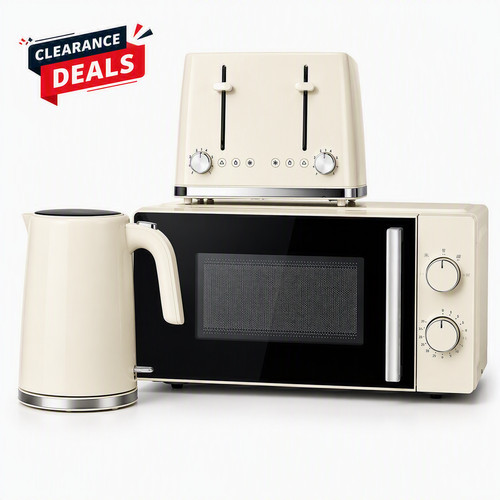 Cream kettle slice toaster - slice,