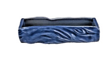Blue Log planter/vase/ trinket