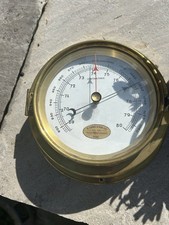 Brass marine barometer