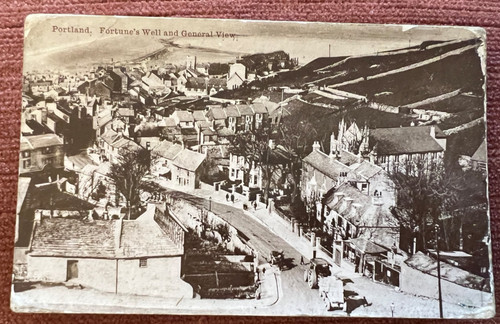 Antique postcard portland - antique,