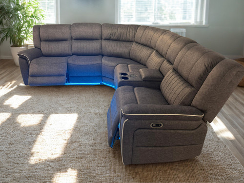 Grey fabric modular electric - grey,