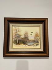 Framed artwork J Cooper oil